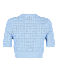 Givenchy Womens 4G Monogram Crop Sweater