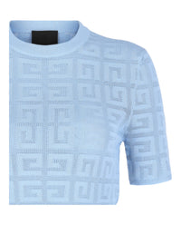 Givenchy Womens 4G Monogram Crop Sweater