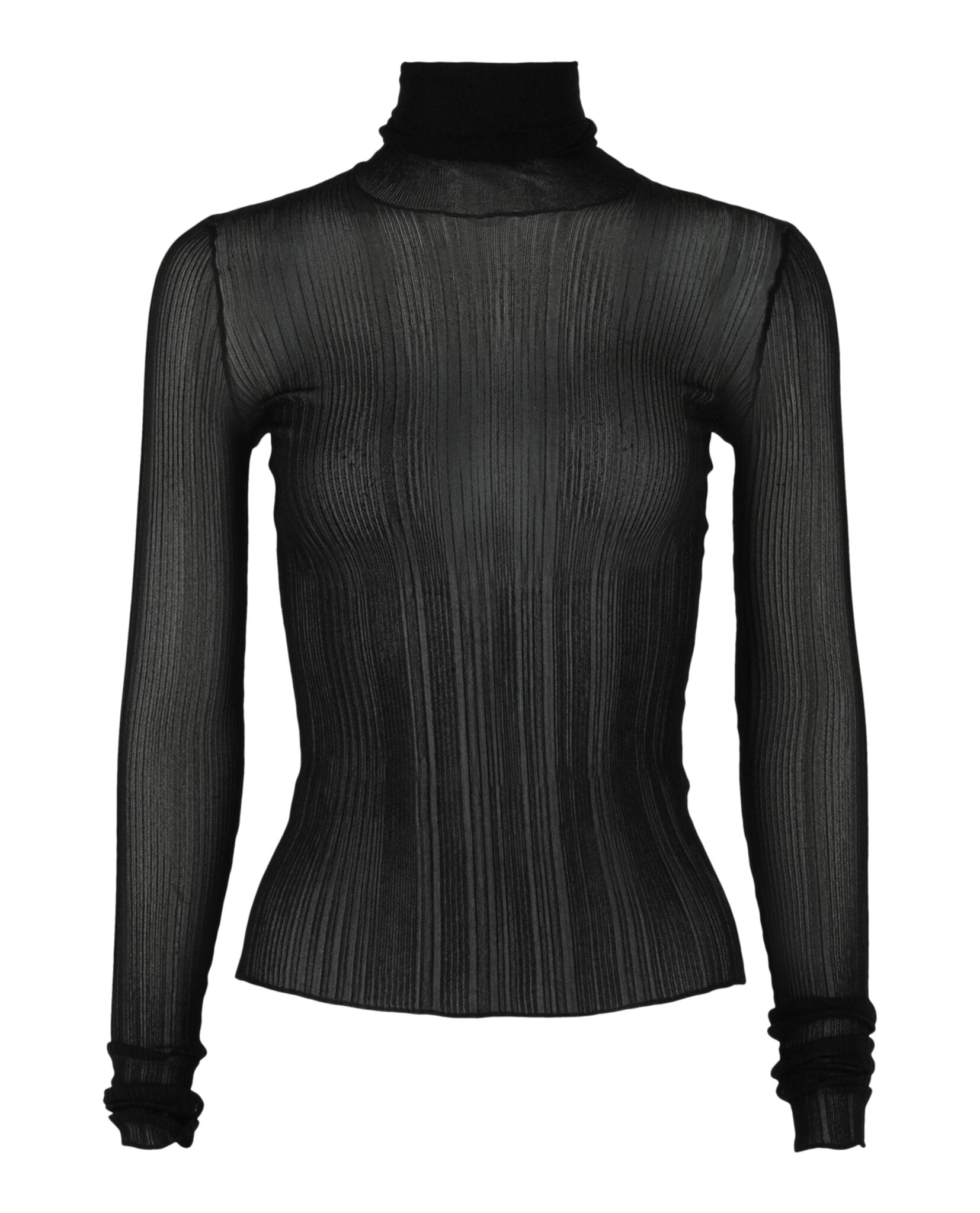 Givenchy Womens Sheer Stretch Turtleneck