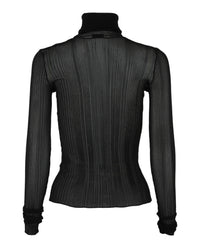 Givenchy Womens Sheer Stretch Turtleneck