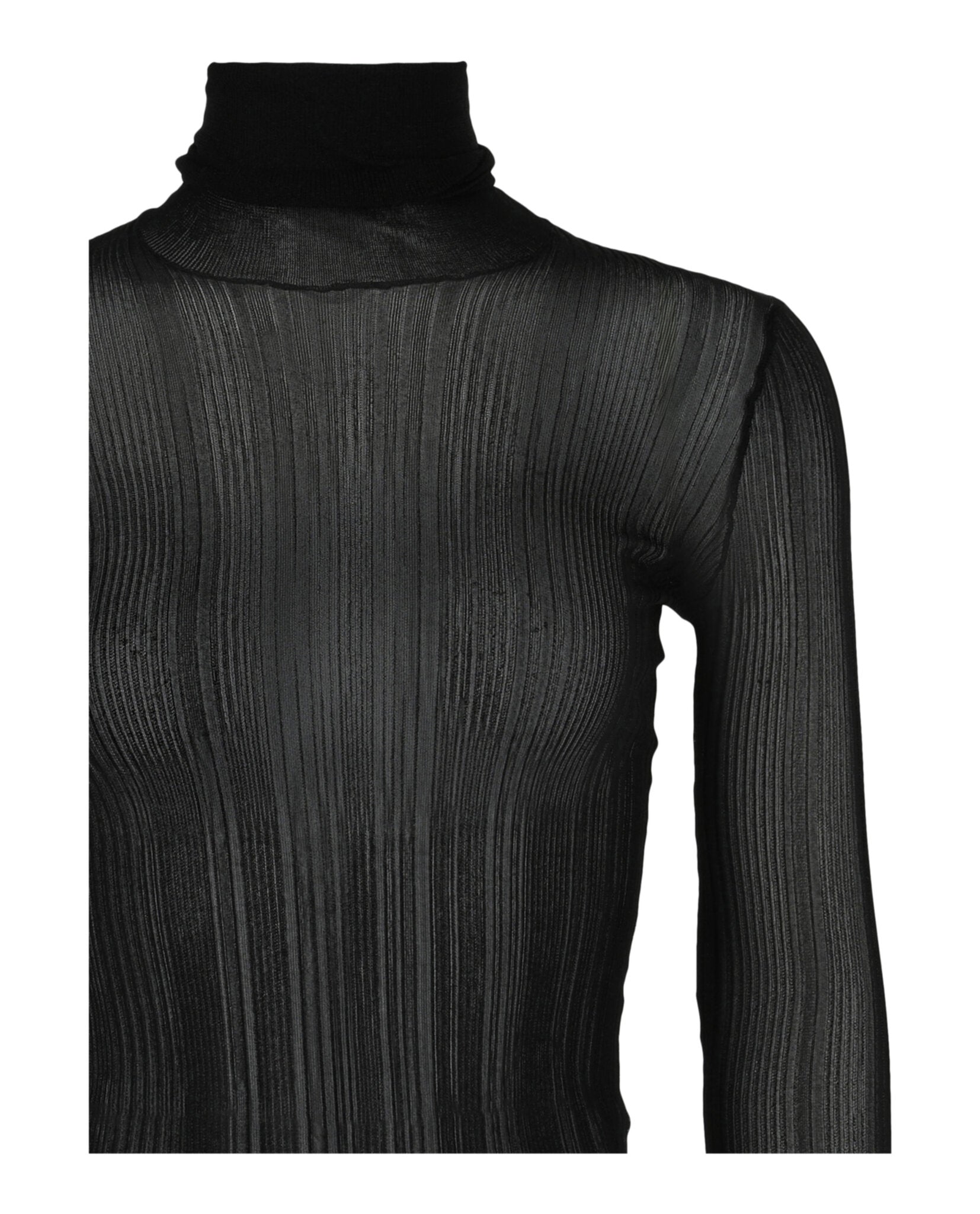 Givenchy Womens Sheer Stretch Turtleneck