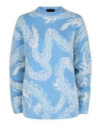 Givenchy Womens 4G Dragon Sweater