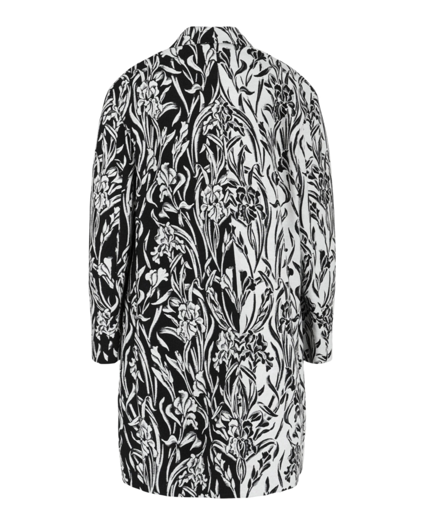 Givenchy Womens Double-Breasted Floral Jacquard Coat