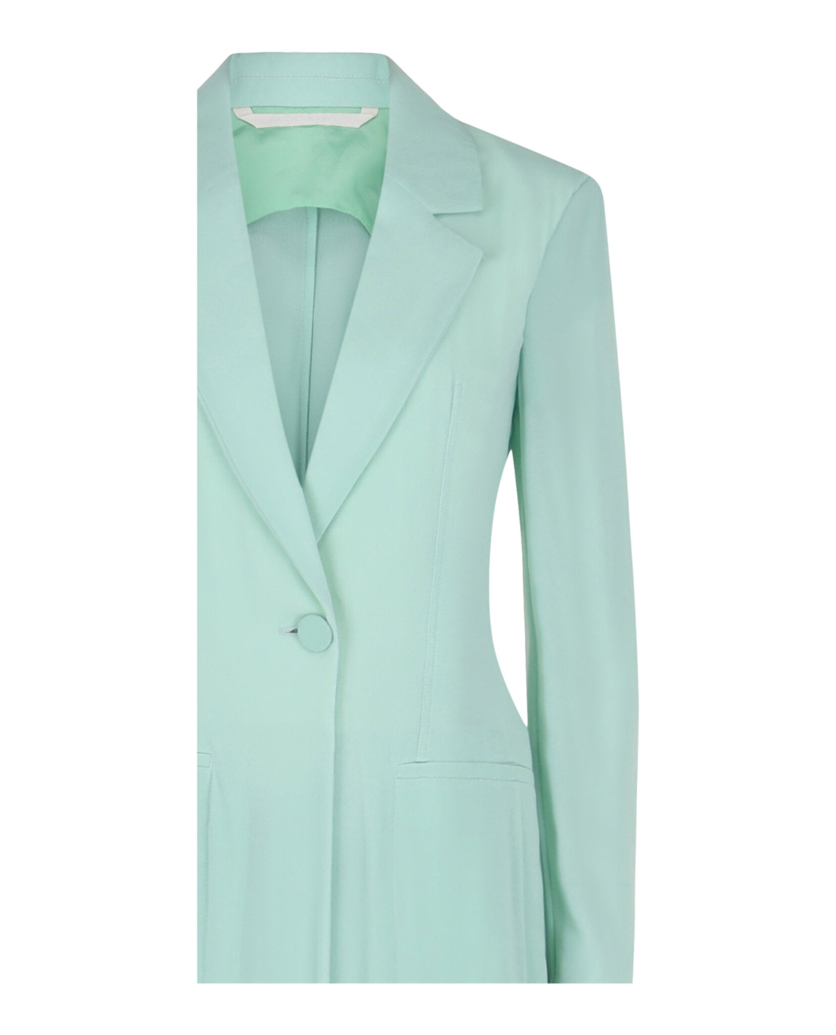 Givenchy Womens Single-Breasted Sheer Longline Coat