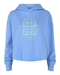 Givenchy Womens Cropped 4G Hoodie