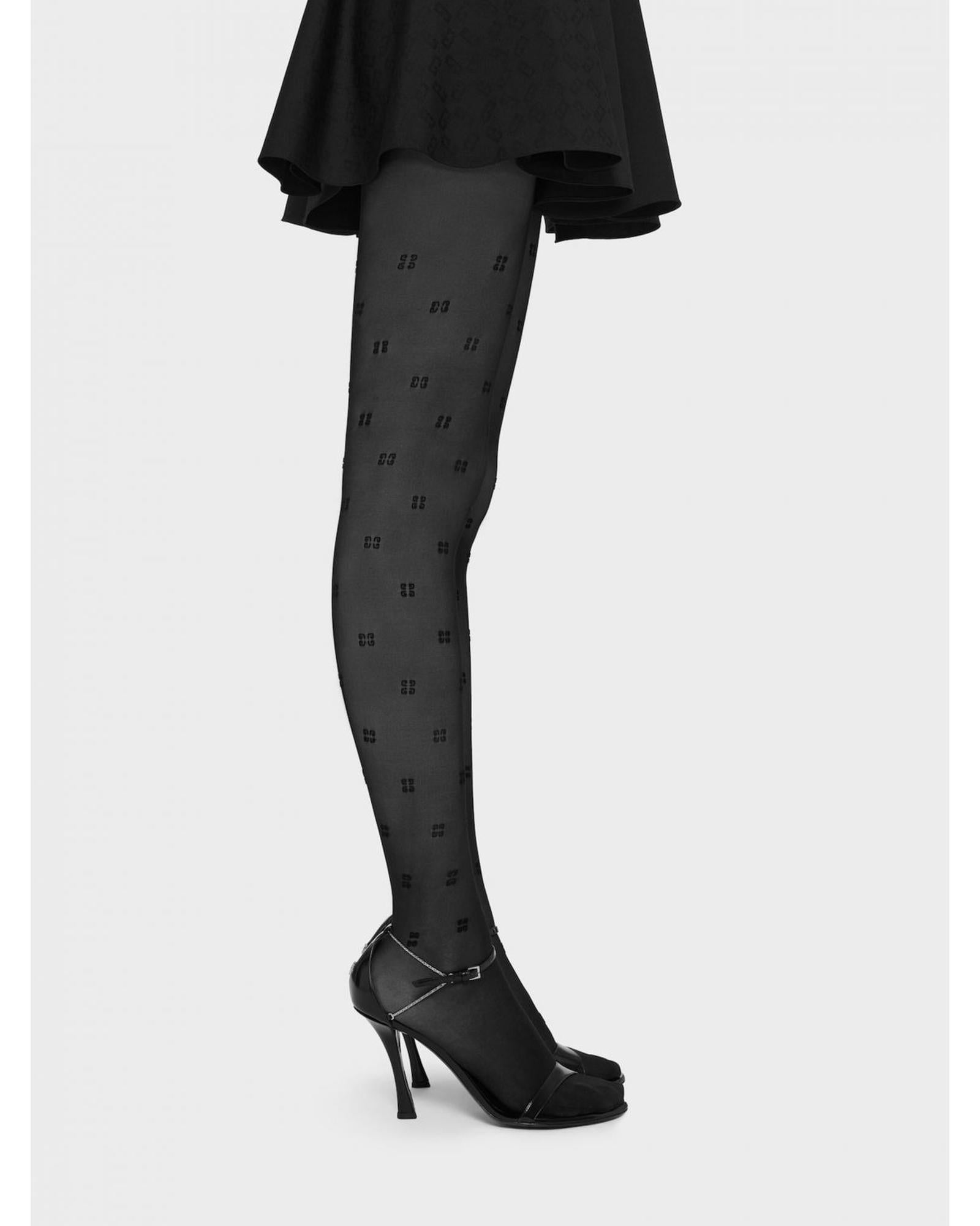 Givenchy Tights Embroidered Detail Women Black Socks