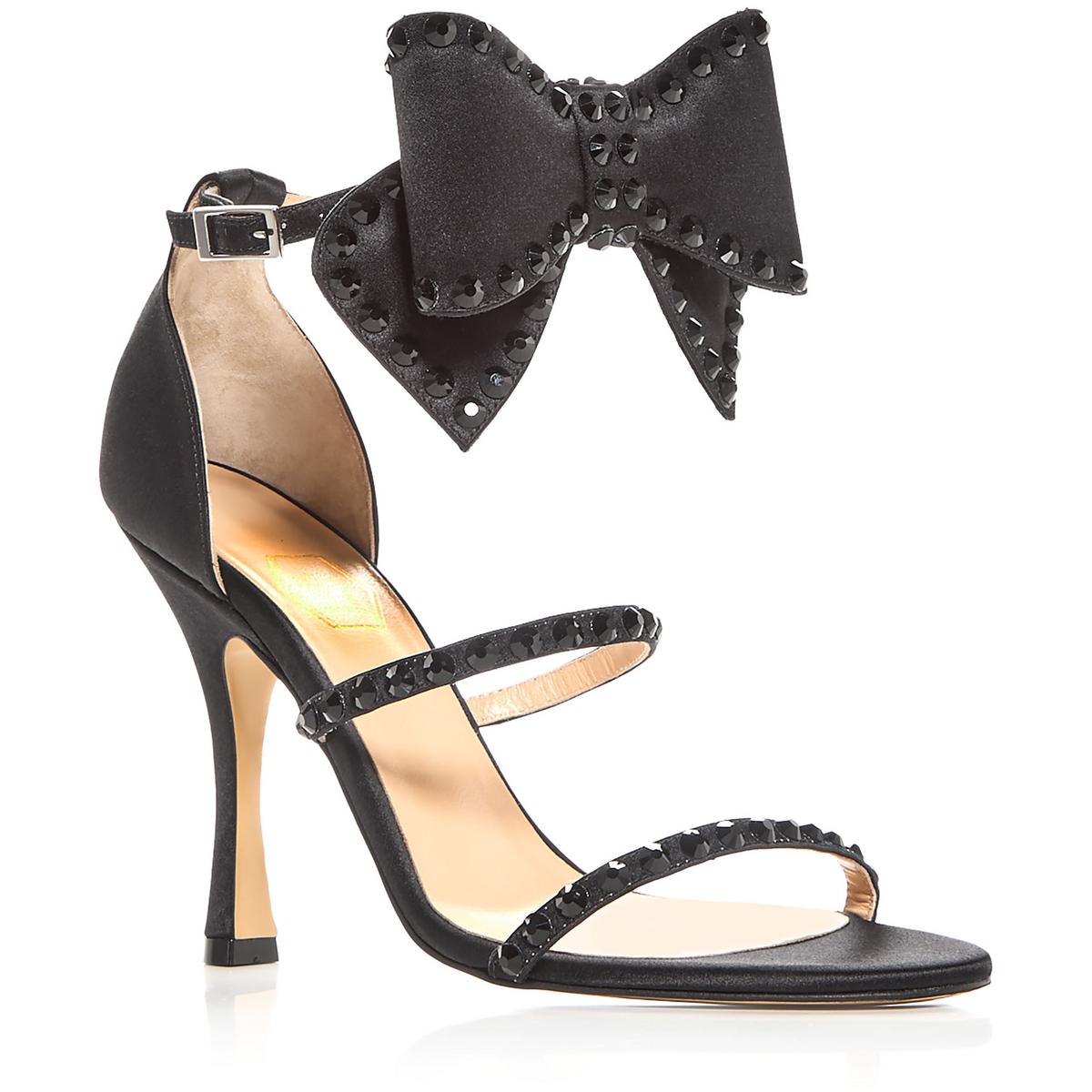 Malika Womens Satin Bow Heels