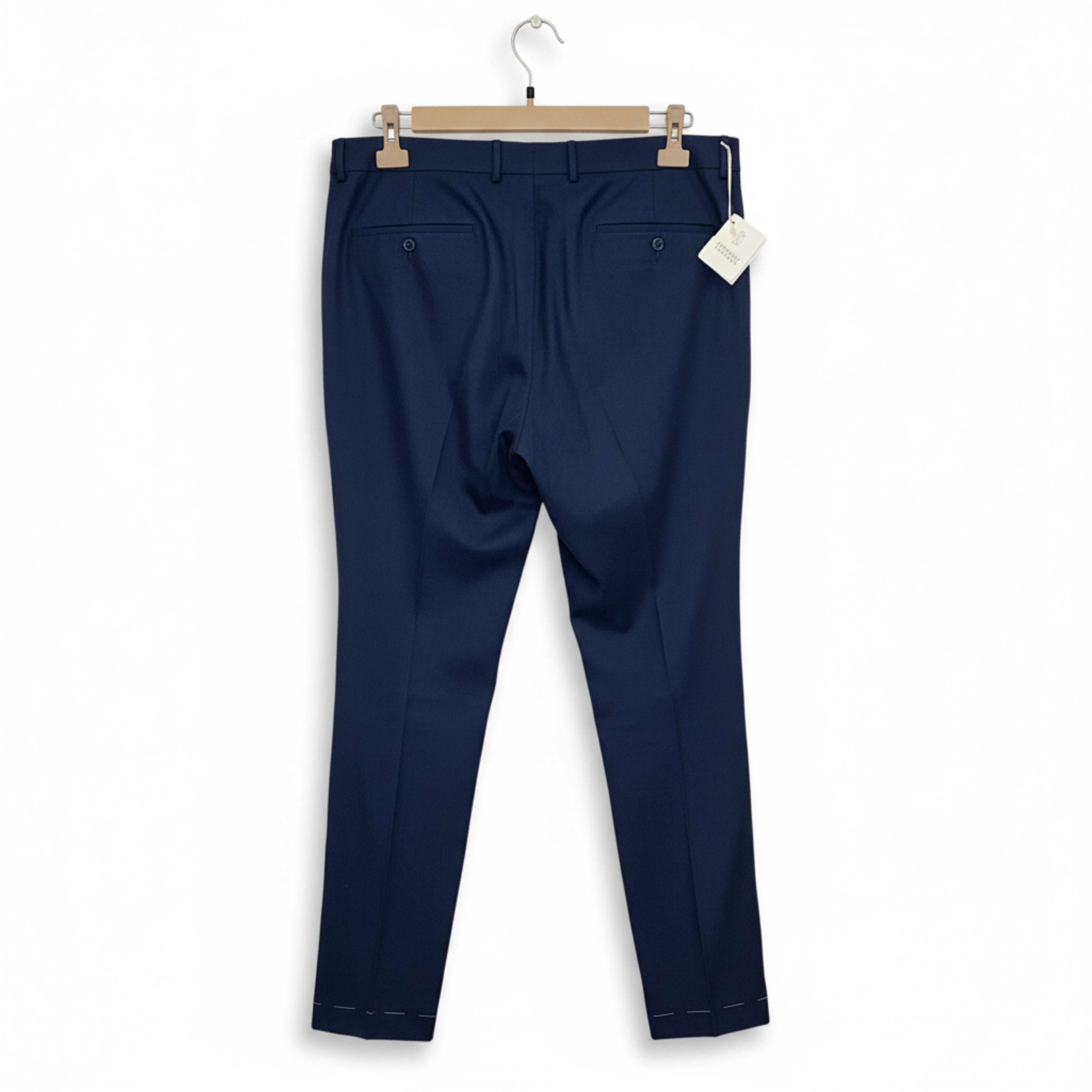 Brunello Cucinelli Mens Blue Dress Pants