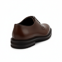 Brunello Cucinelli Polished Cordovan Leather Plain-Toe Derby Shoes