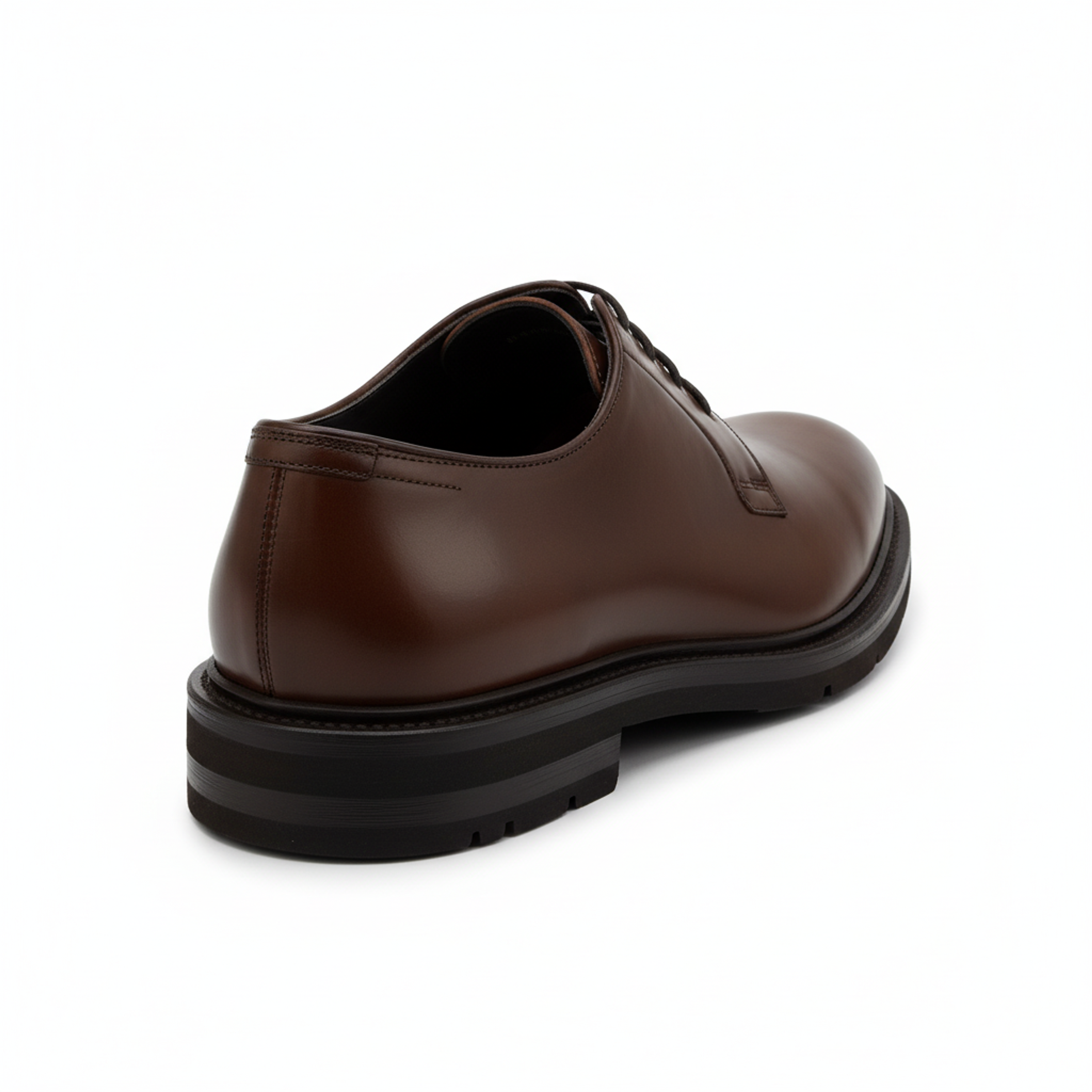 Brunello Cucinelli Polished Cordovan Leather Plain-Toe Derby Shoes