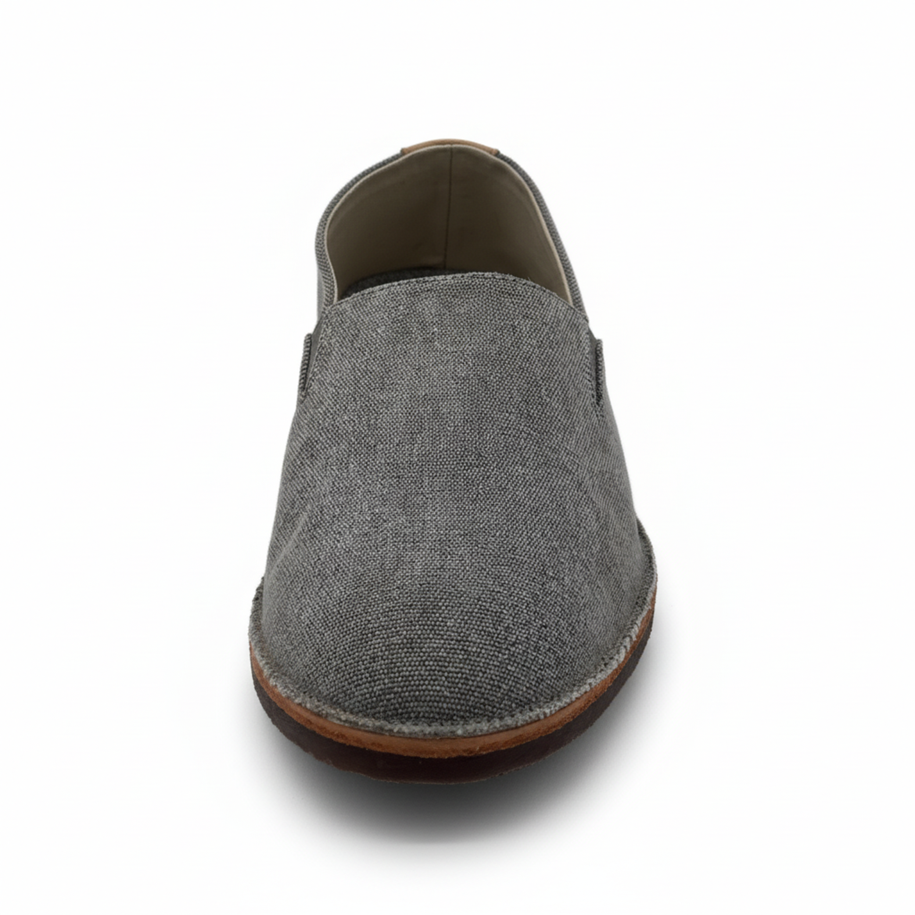 Brunello Cucinelli Grey Textile Slip-On Espadrillas