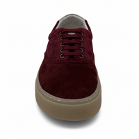 Brunello Cucinelli Textured Leather and Suede Low-Top Sneakers with Gum Sole