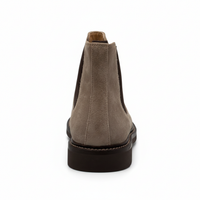 Brunello Cucinelli Light Grey Suede Chelsea Boots