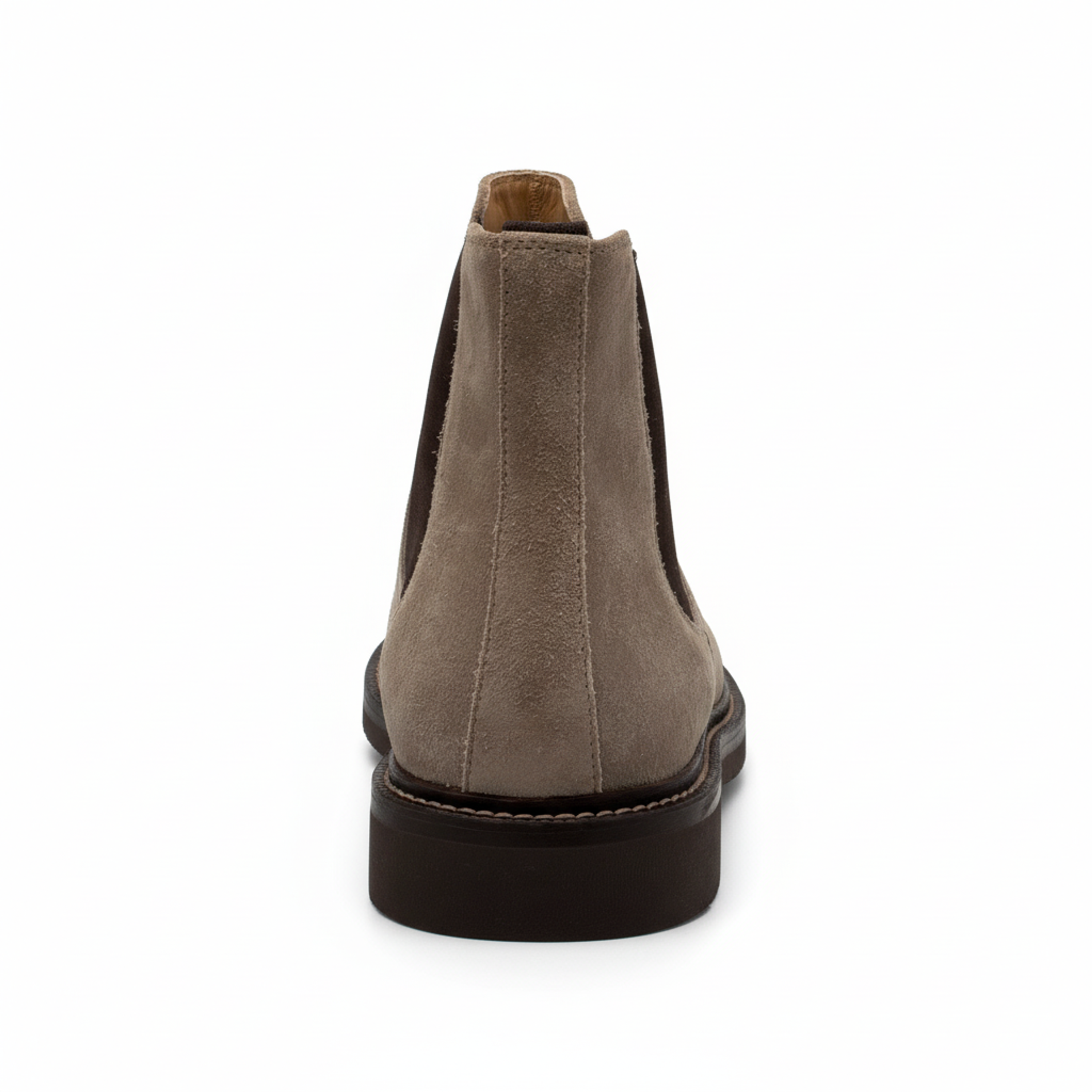 Brunello Cucinelli Light Grey Suede Chelsea Boots