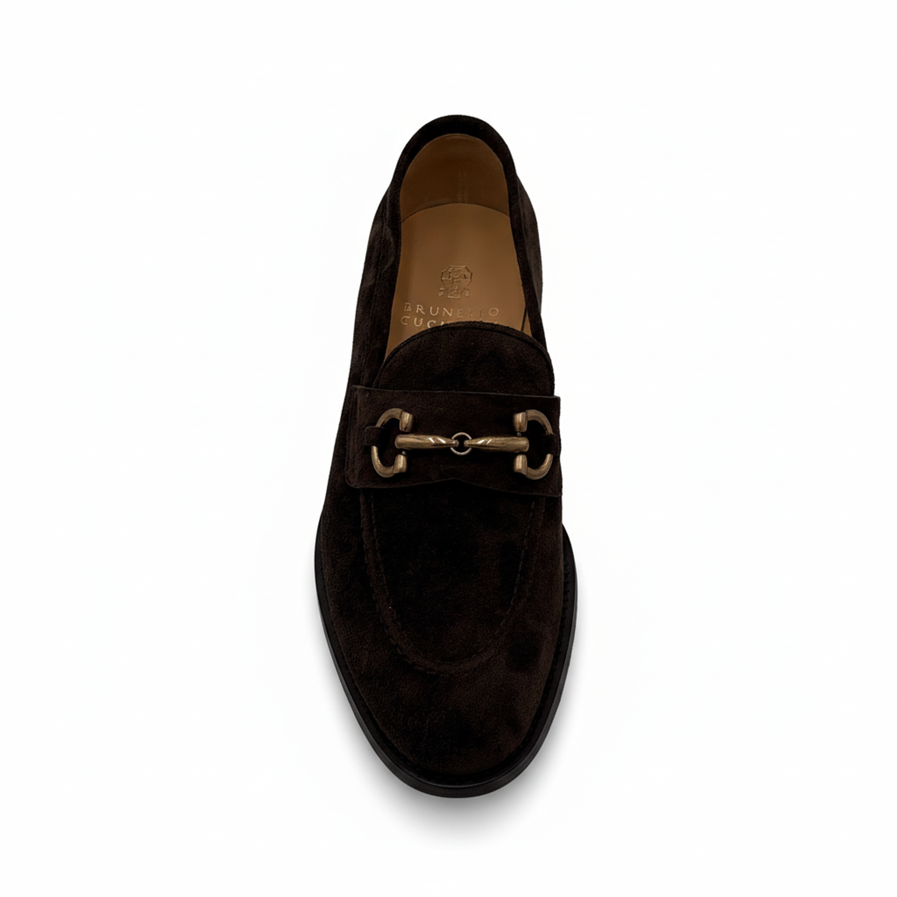 Brunello Cucinelli Suede Horsebit Loafers, Canyon Brown