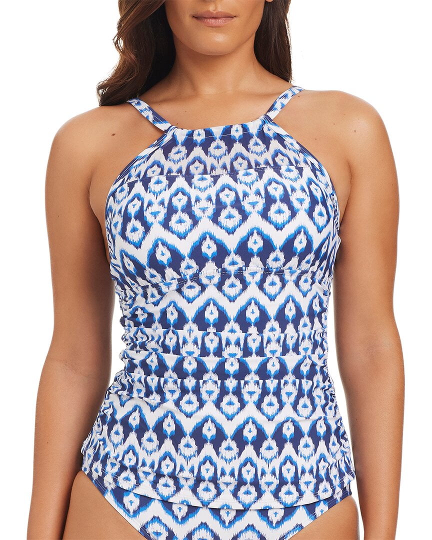 Beyond Control Swimwear Beyond Control Swimwear Fine Ikat High Neck Tankini