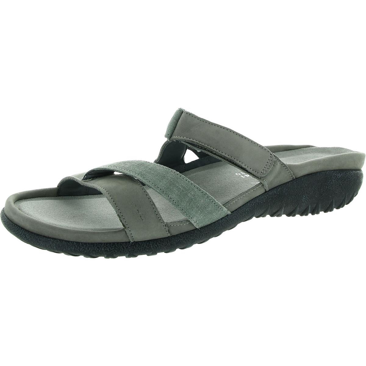 Womens Padded Insole Leather Strappy Sandals