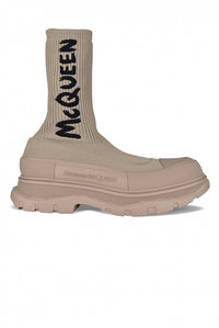Alexander McQueen Alexander Mcqueen Men Graffiti Tread Slick Boots