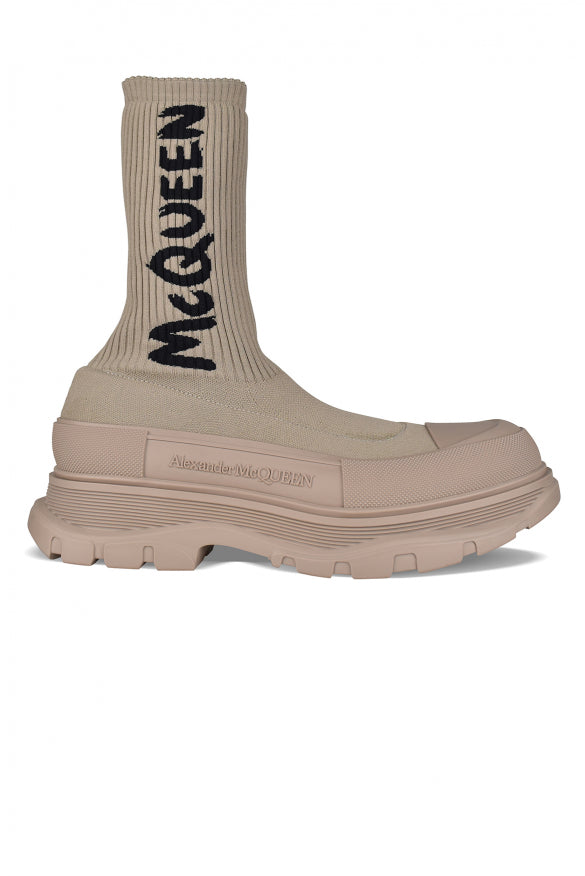 Alexander McQueen Alexander Mcqueen Men Graffiti Tread Slick Boots