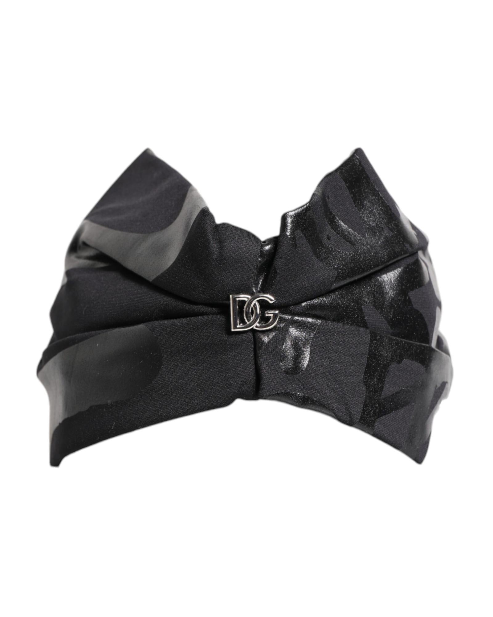 Dolce & Gabbana Hair Bow Headband Women Black Hair Accessories