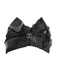 Dolce & Gabbana Hair Bow Headband Women Black Hair Accessories