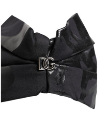 Dolce & Gabbana Hair Bow Headband Women Black Hair Accessories