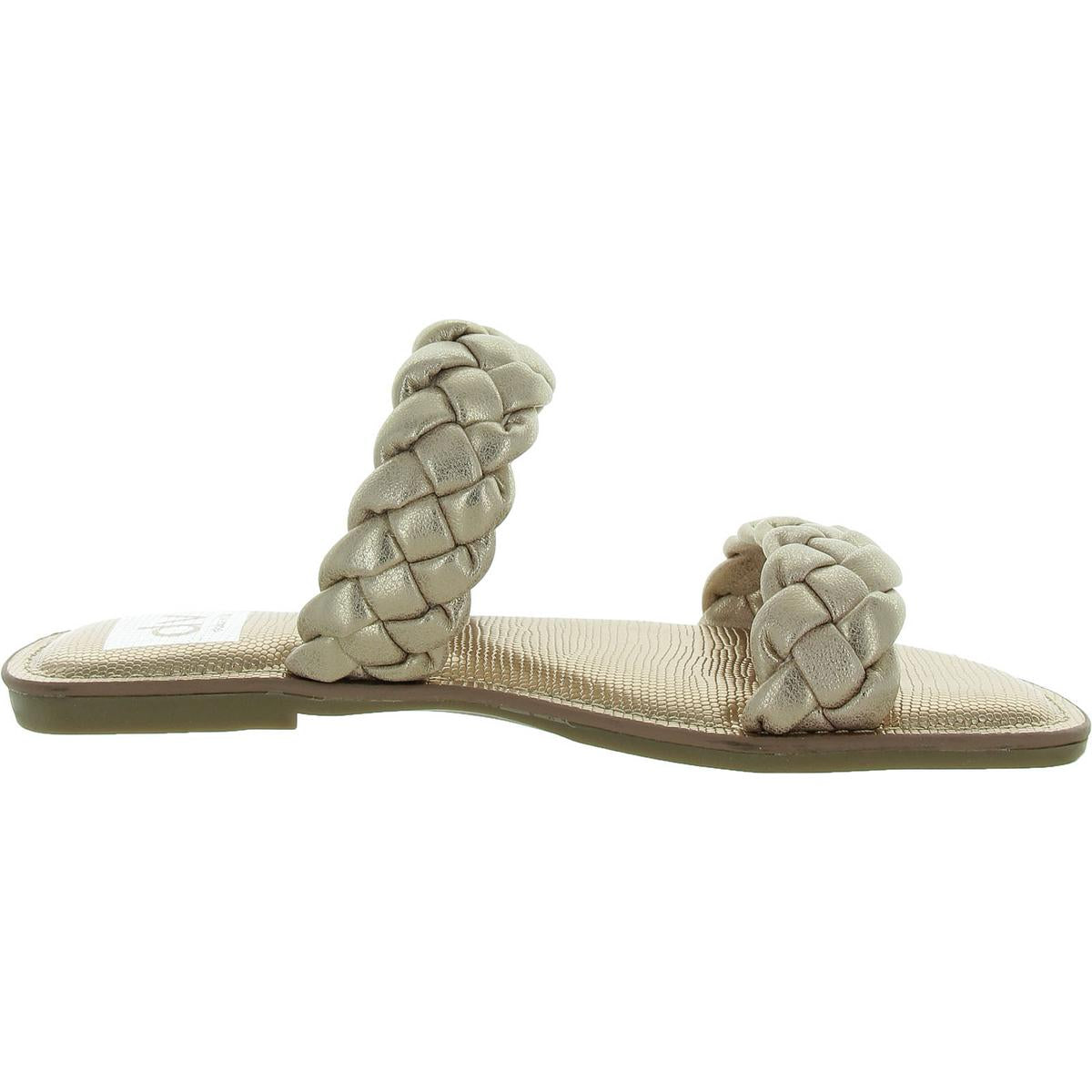 JOCEE Womens Strappy Braided Slide Sandals