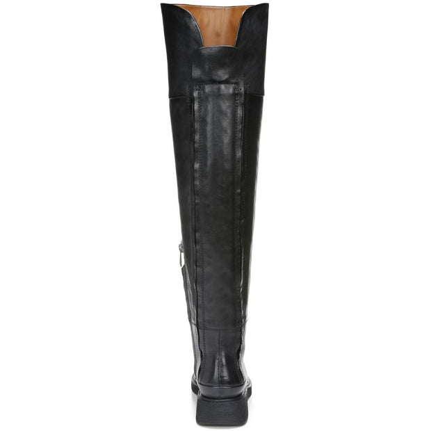 Battina  Womens Leather Wide Calf Knee-High Boots