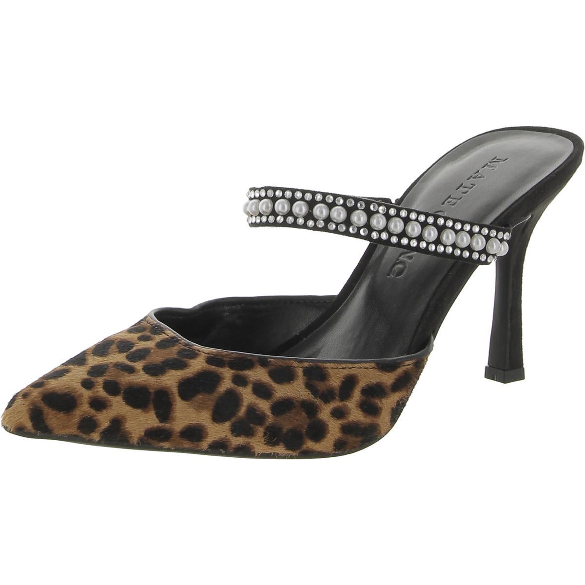 Cindy Womens Embellished Slip-on Mules