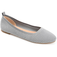 Maryann Womens Slip On Comfort Insole Ballet Flats 8.5 Grey