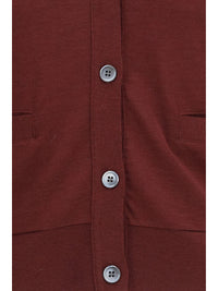 Thom Browne Women V-Neck Merino Wool Cardigan