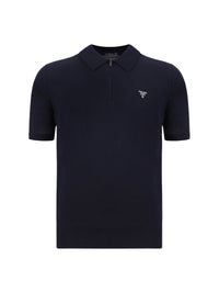 Prada Men Virgin Wool Polo Shirt