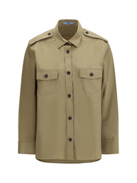 Prada Women Cotton Poplin Shirt
