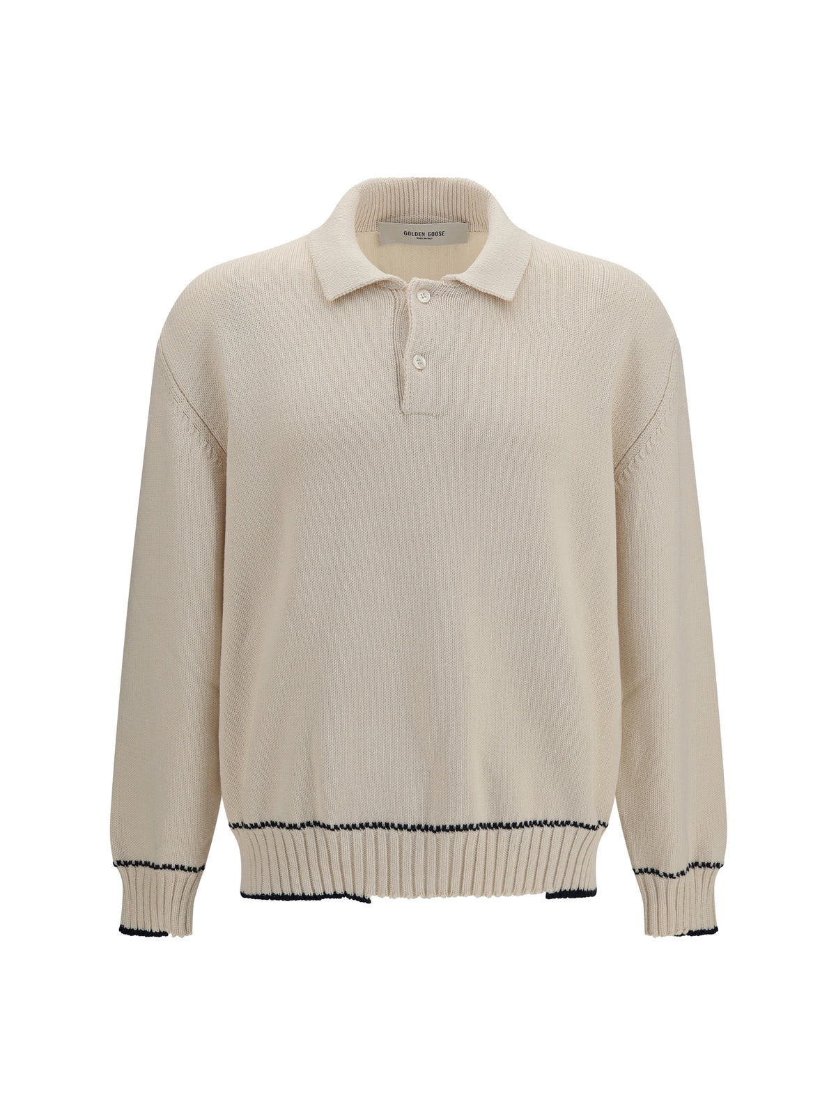 Golden Goose Men Rindley Polo With Logo Print