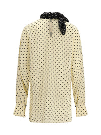 VALENTINO Valentino Women Polka Dot Blouse With Side Bow