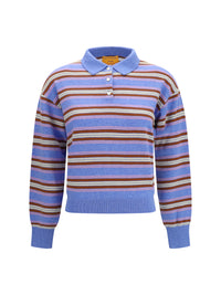 GUEST IN RESIDENCE Guest In Residence Women College Striped Polo Sweater