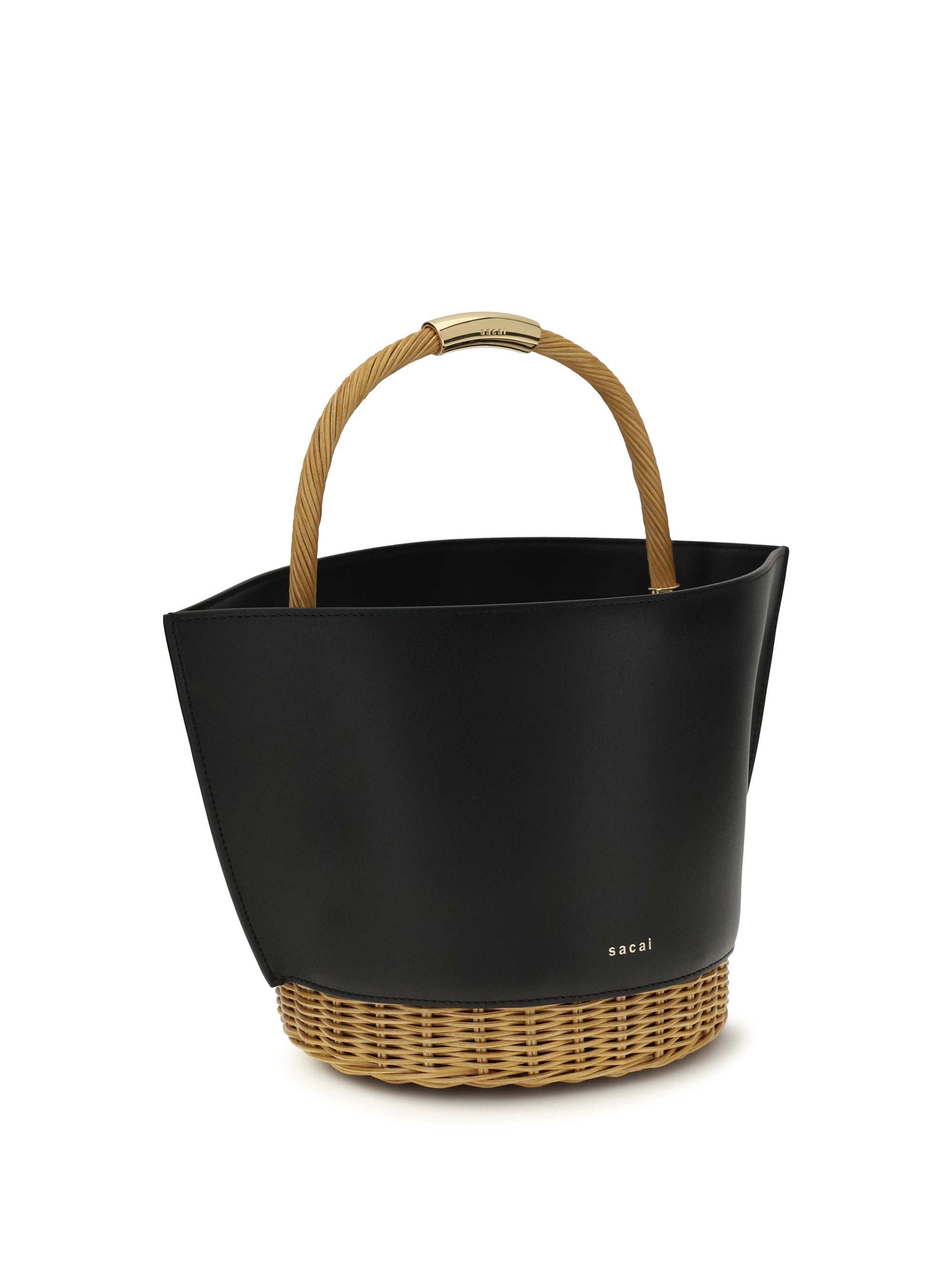 SACAI Sacai Women Leather And Rattan Handbag