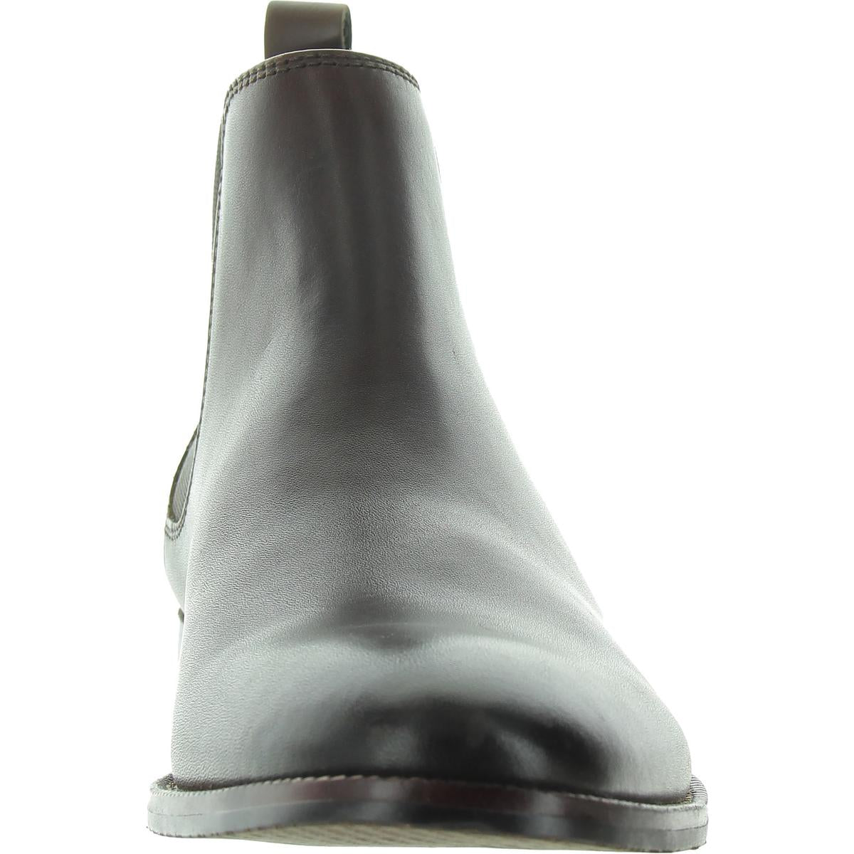 Mens Stretch Leather Chelsea Boots