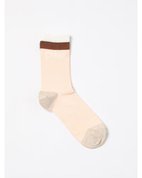 Chloe Chlo Socks Peach Logo Kids Pink