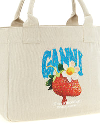 Ganni Women Medium 'Strawberry' Shopping Bag