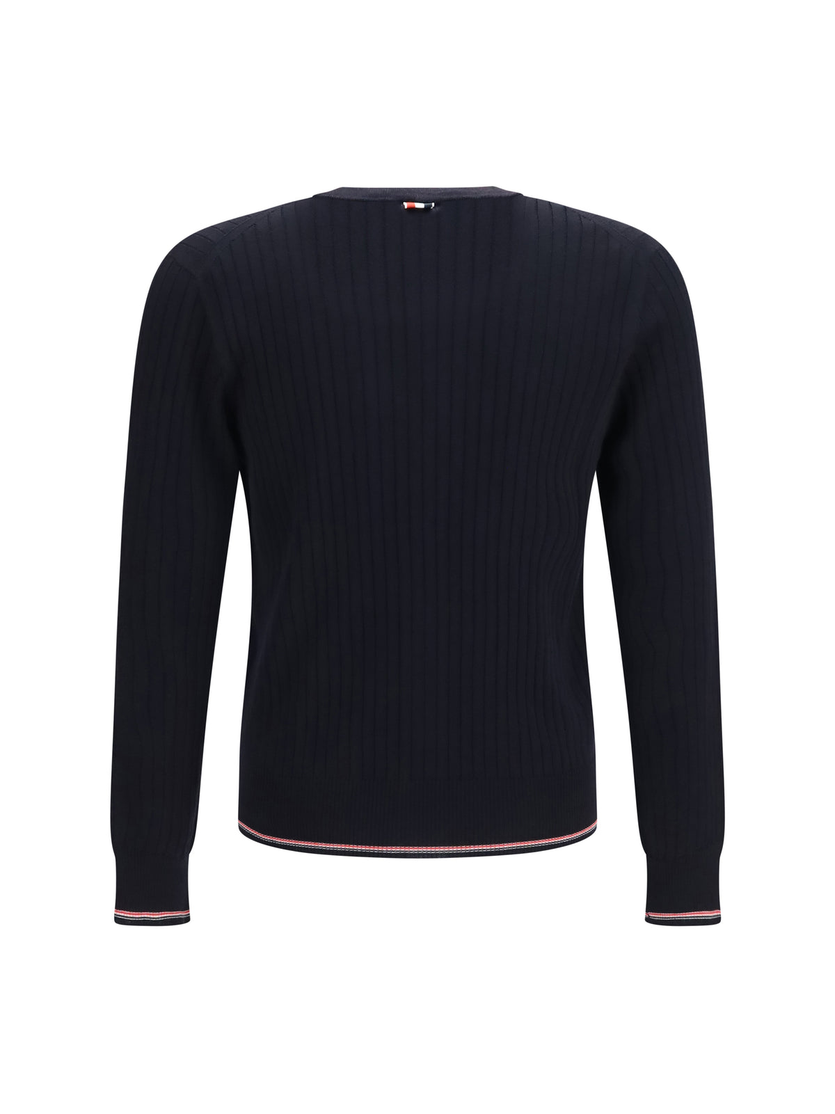 Thom Browne Men Ribbed Merino Wool Cardigan
