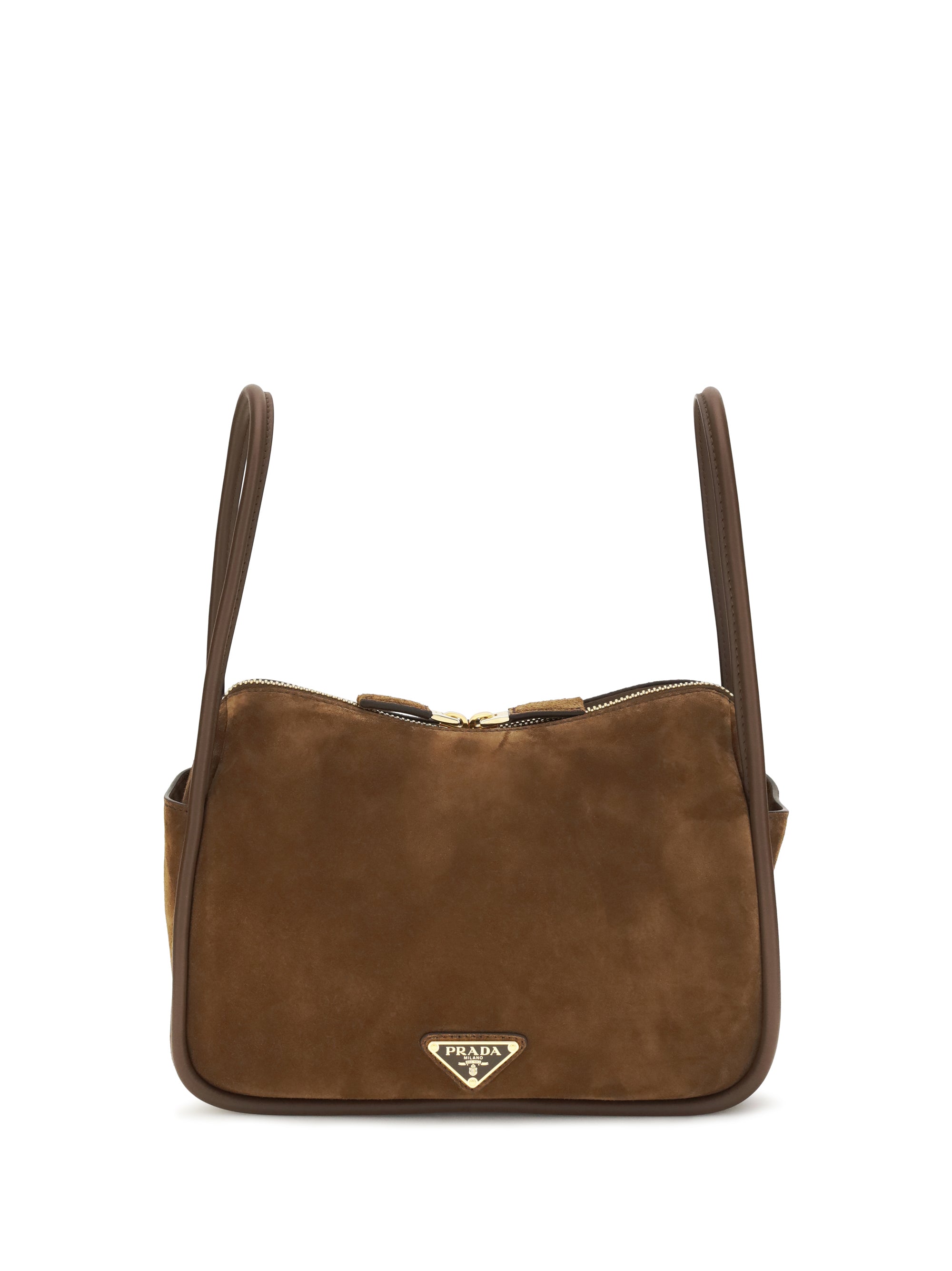 Prada Women Darling Handbag In Suede Leather