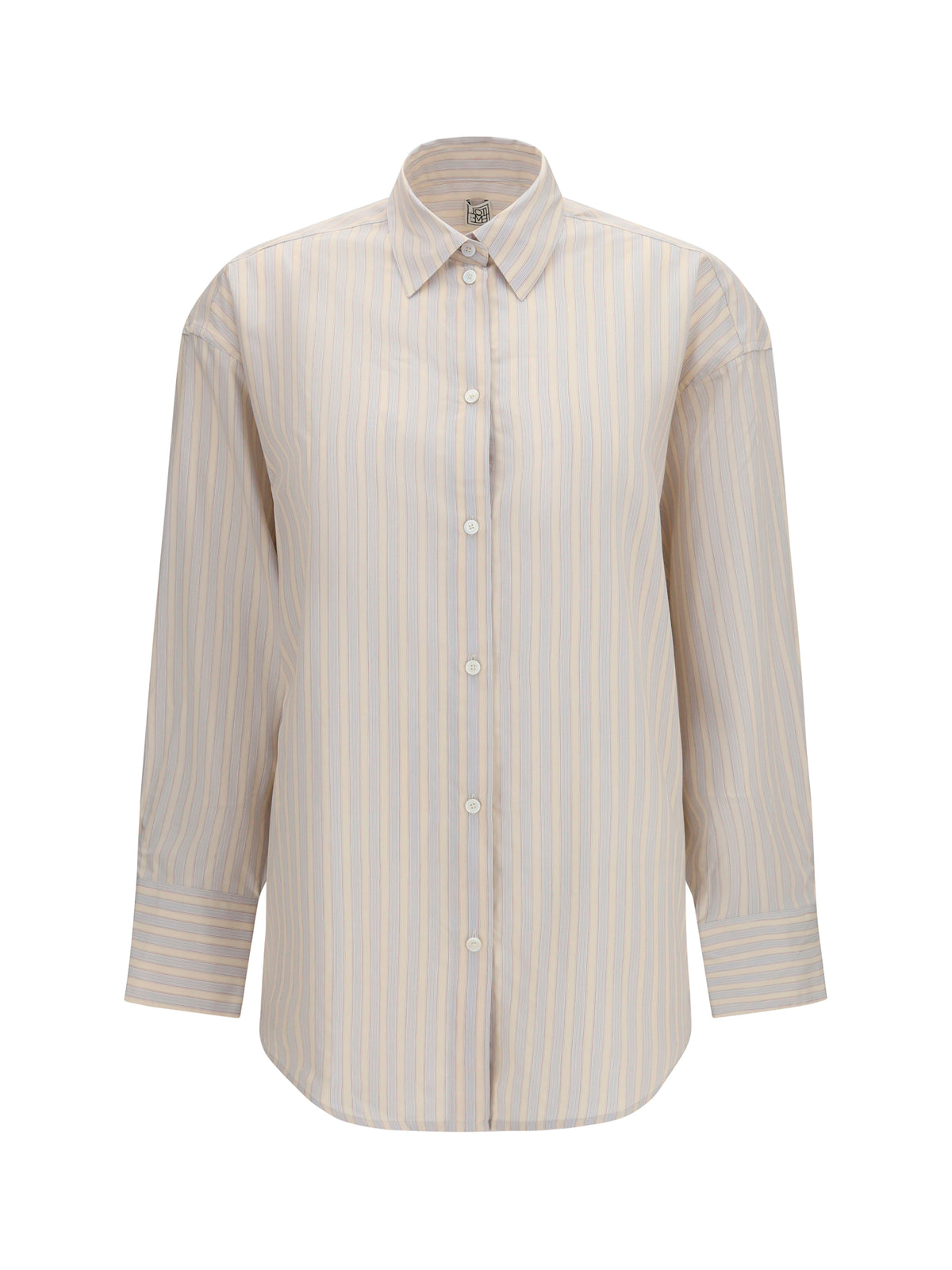 Toteme Women Oversized Striped Shirt In Cotton