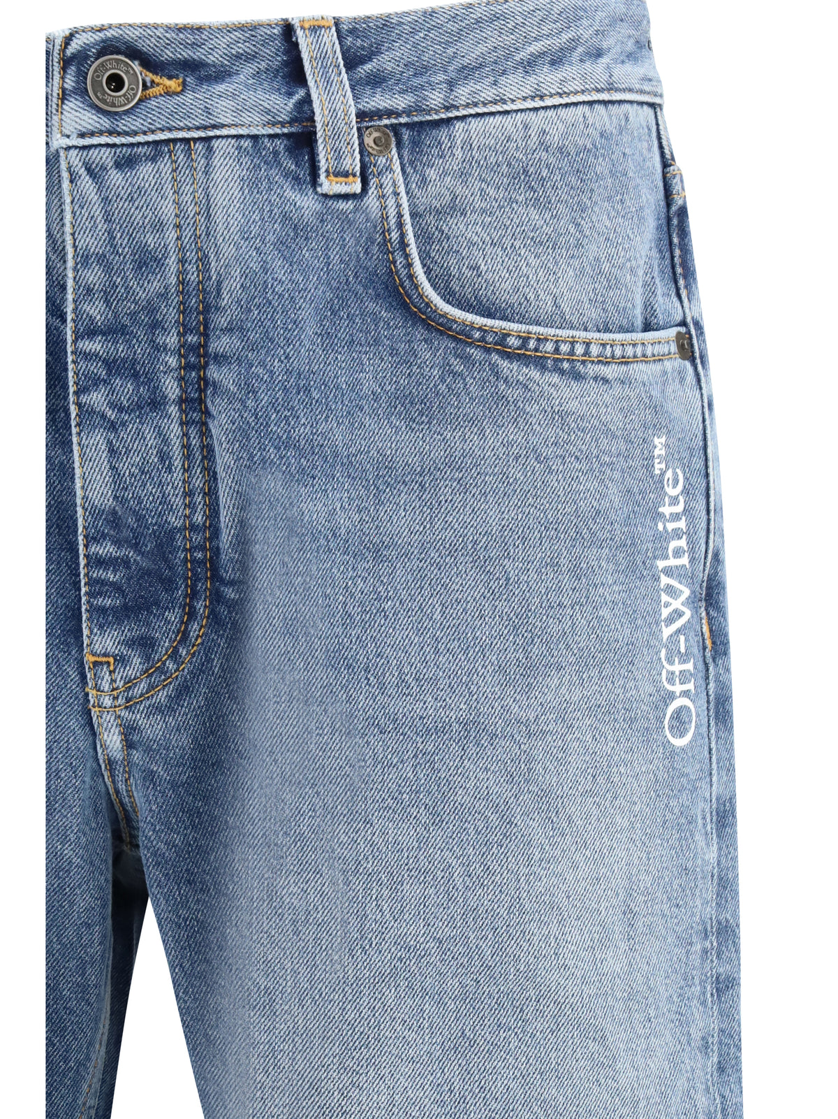 Off-White Men Half Arrow Slim Relaxed Jeans