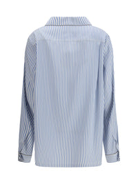Tom Ford Women Striped Silk Pj Shirt