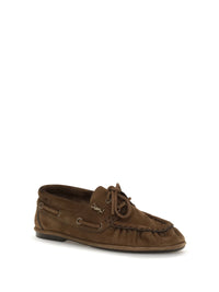 SAINT LAURENT Saint Laurent Women Suede Loafers