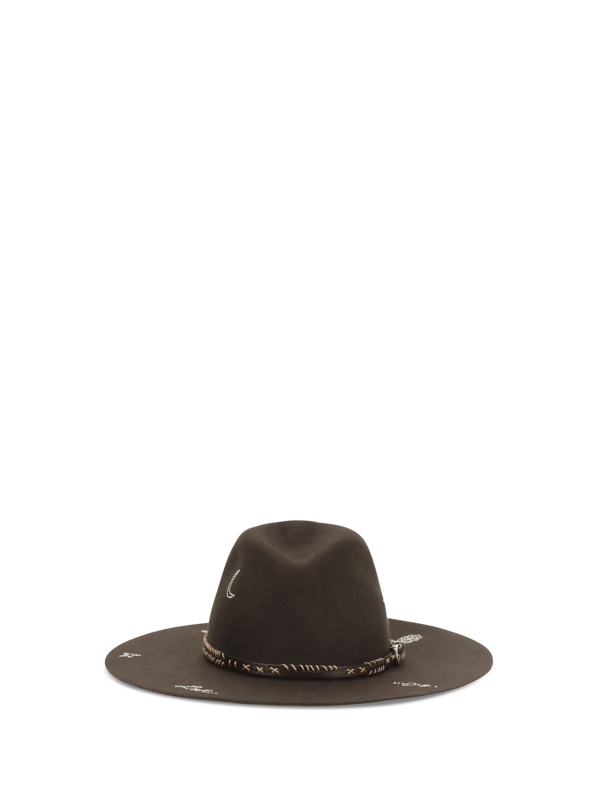 Golden Goose Women Embroidered Wool Fedora