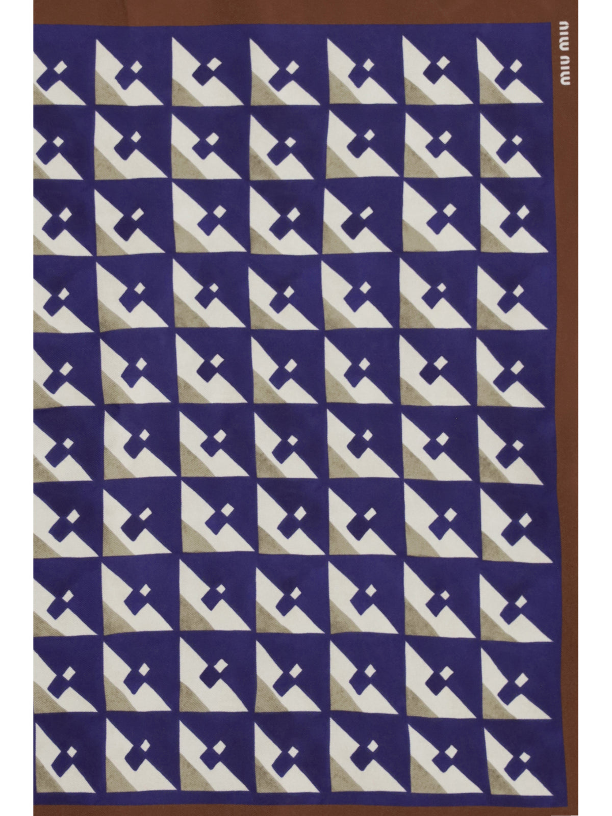 MIU MIU Miu Miu Women Geometric Print Scarf