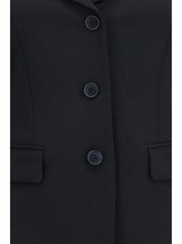 Alexander Mcqueen Women Structured Off-Shoulder Jacket With Harness Details