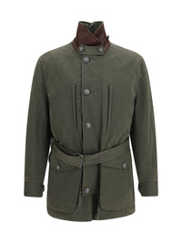 Brunello Cucinelli Men Belted Waterproof Jacket